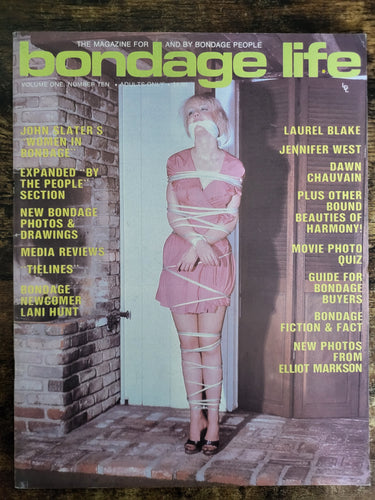 Bondage Life Magazine Vol 1 No 10.. Vintage US Bondage Magazine